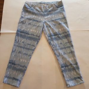 Blue and White Tie-dye jeggings XXL